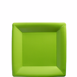 Kiwi Green Square Paper Dessert Plates