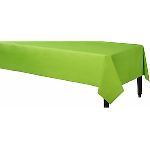 Kiwi Green Rectangular Plastic Table Cover