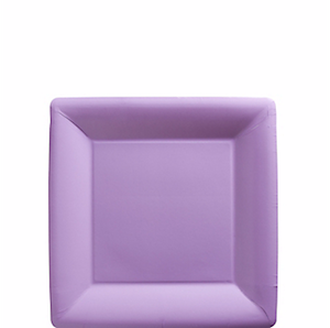 Lavender Square Paper Dessert Plates