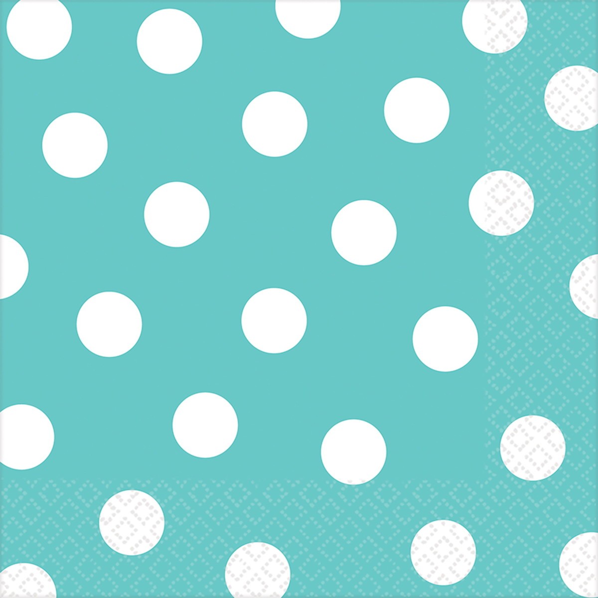 Robins Egg Blue Polka Dots Lunch Napkins