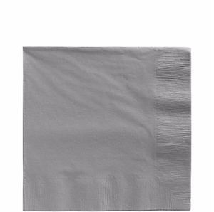 Silver Lunch Napkins
