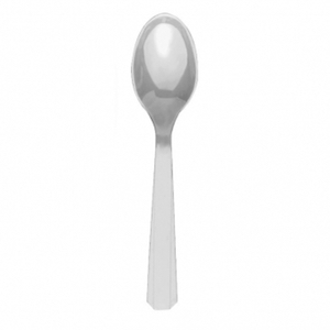 Silver Plastic Spoons