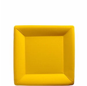 Yellow Sunshine Square Paper Dessert Plates