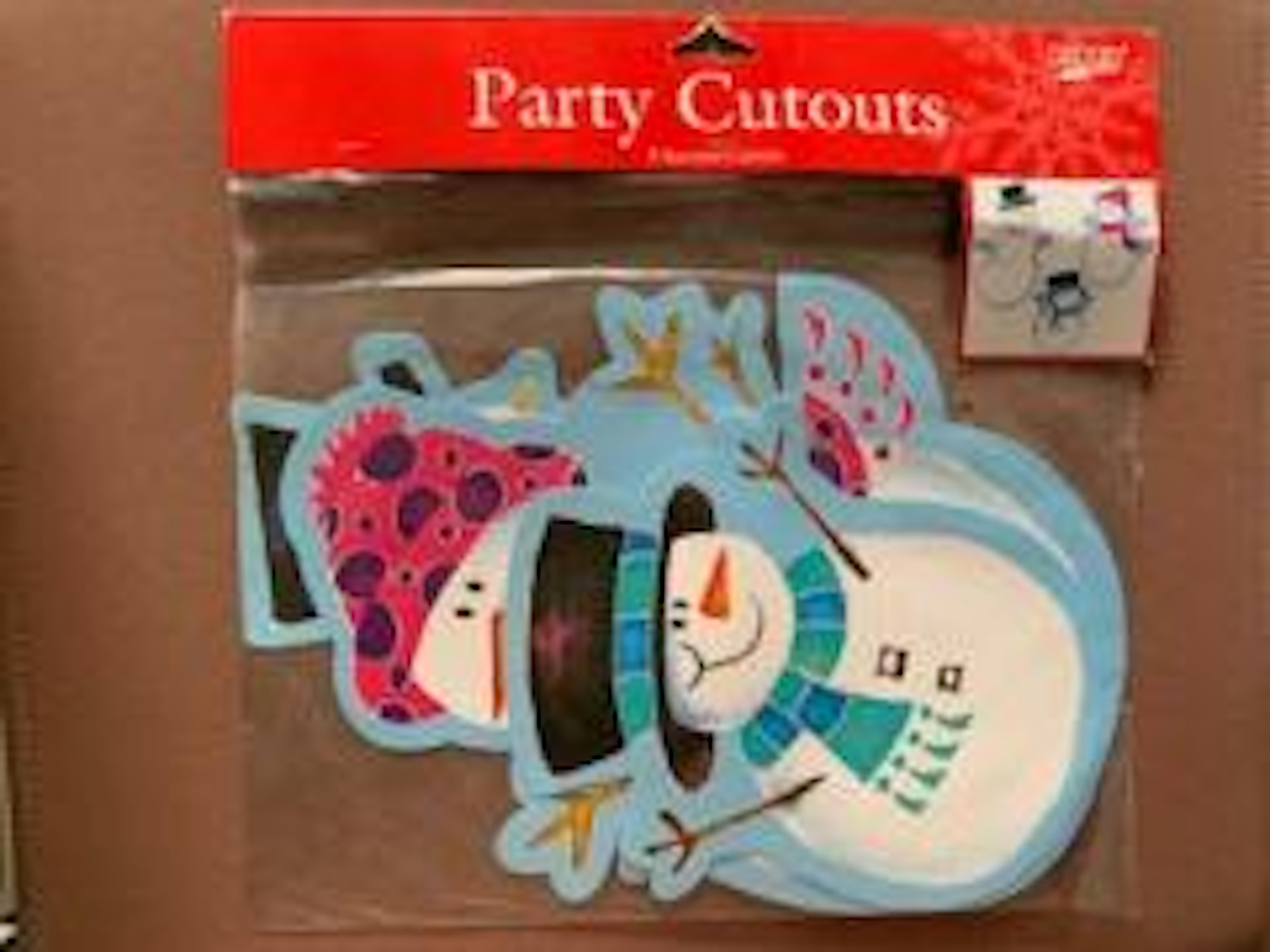 Snowman Party Cutouts