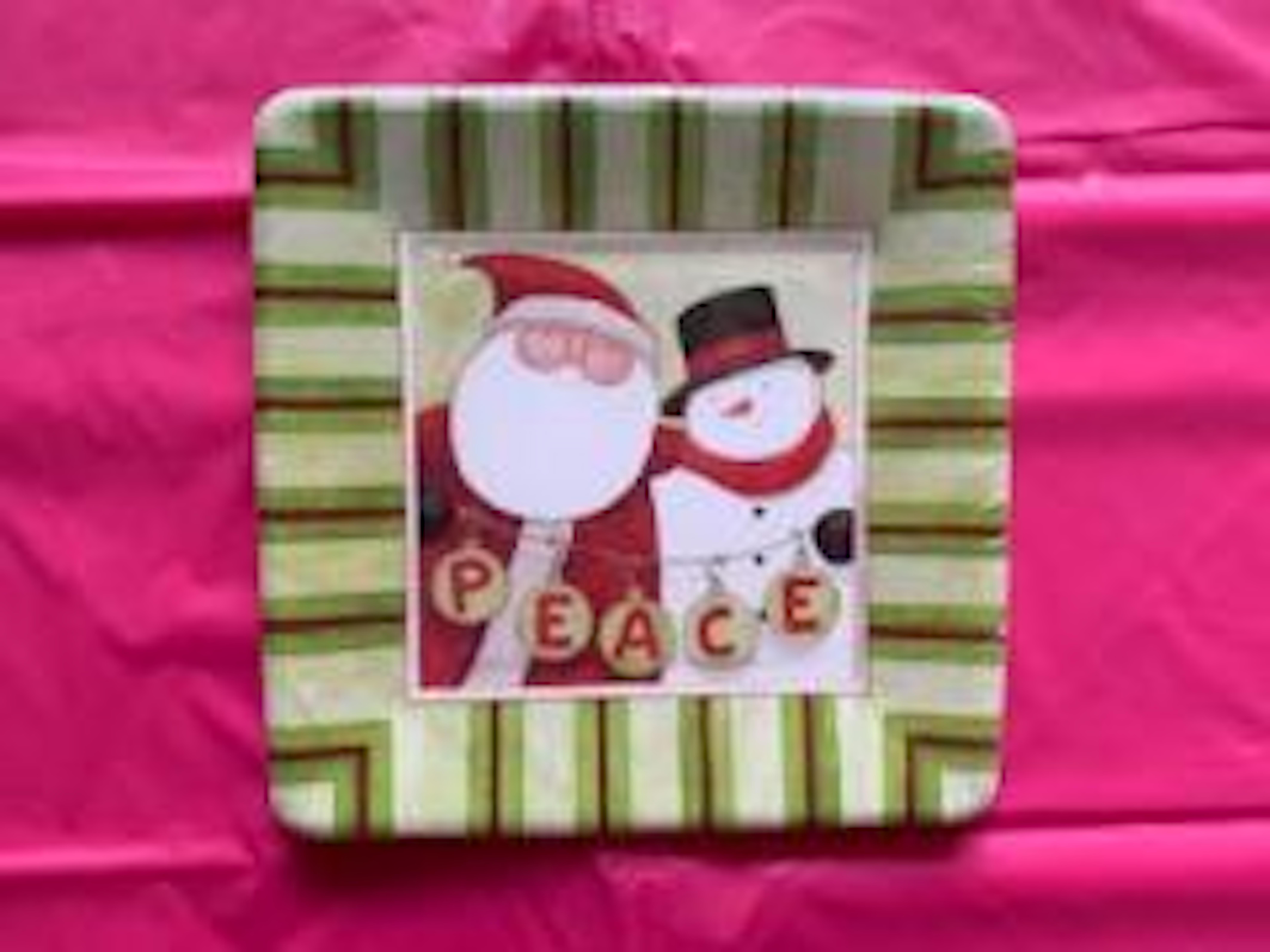 Peace & Joy Dessert Plates