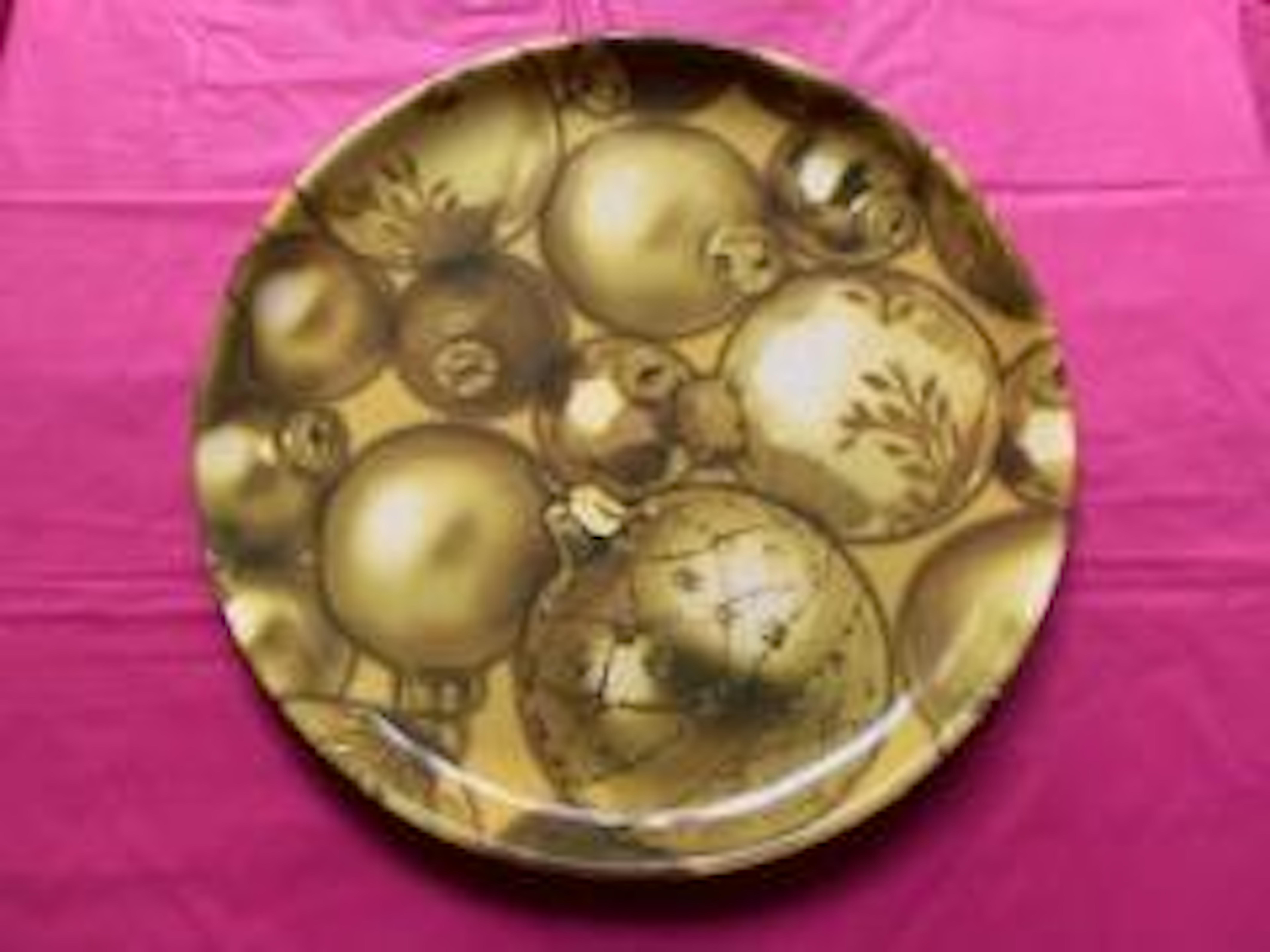 Gold Ornaments Platter