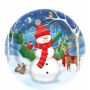 Snowman Platter