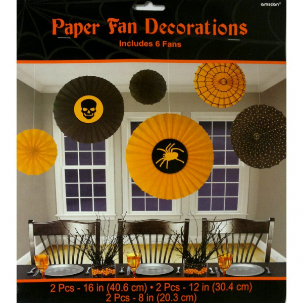 Halloween Paper Fan Decorations