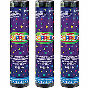 4 Inch Party Poppers Confetti