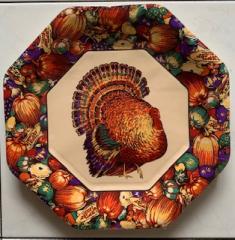 Autumn Turkey Dinner Plates.