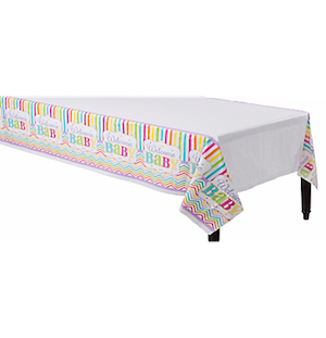 Baby Brights Plastic Table Cover