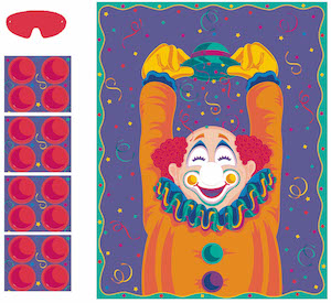 Pin the Nose on the Clown Game