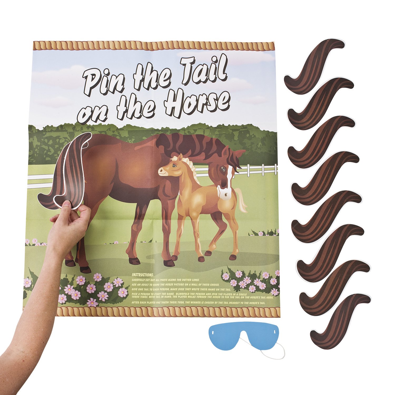 Pin the Tail on the Horse Game Set