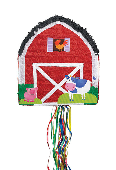 Barnyard Barn Pull Pinata