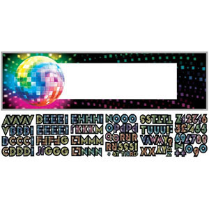 Disco Fever Personalised Banner